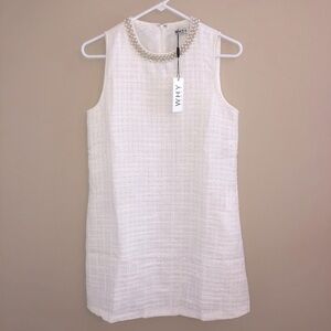 NWT WHY Dress Pearl Neck Line Dress